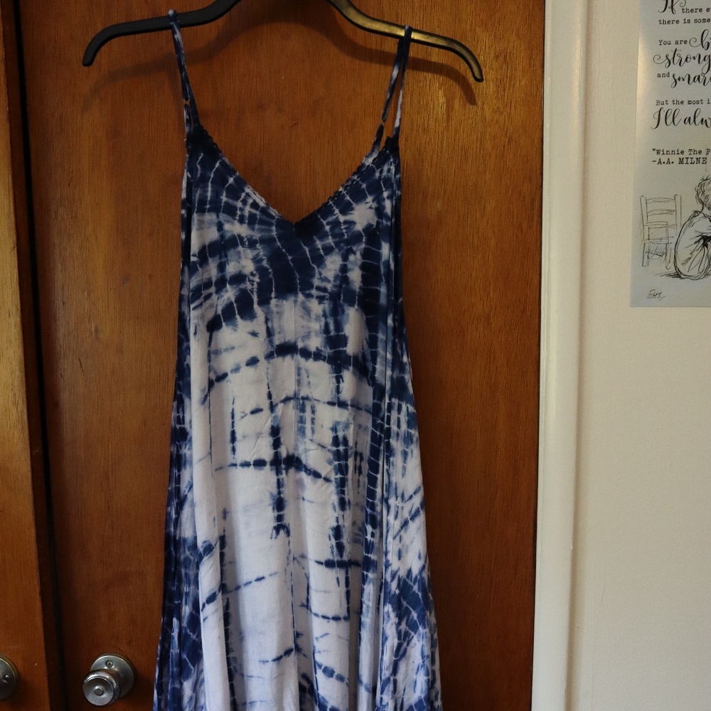 American Rag White and Blue Long Dress